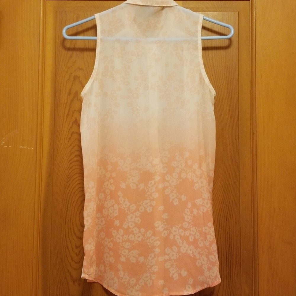 Sheer Summer Button Down, Imaginary Voyage, Size S